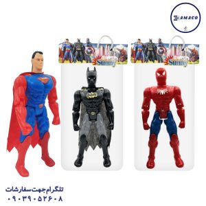 عکس اسباب بازی های پسرانه شخصیت بزرگ 4 مدل بتمن/اسپایدرمن/سوپرمن/هالک سانی