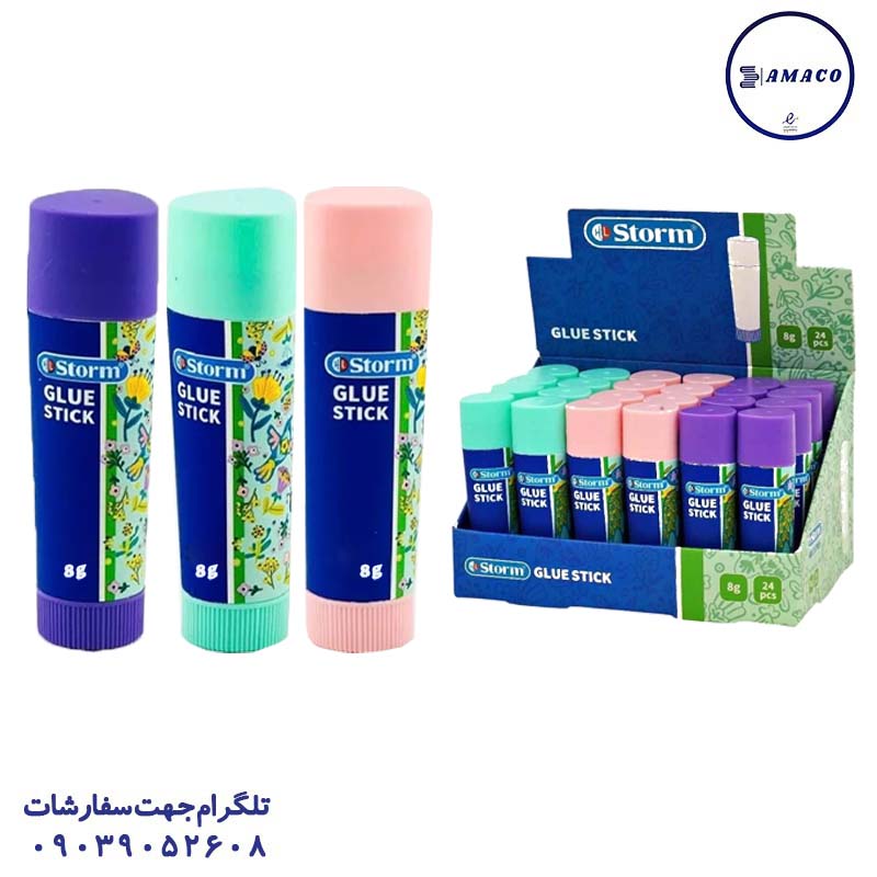 خرید چسب ماتیکی 8 گرم پاستلی کد 111608 (24) استورم عکس چسب ماتیکی چسب ماتیکی 8 گرم پاستلی کد 111608 (24) استورم