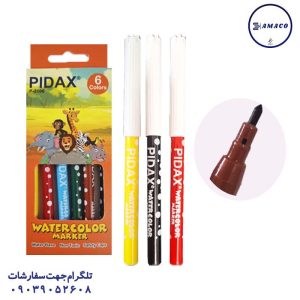 عکس نوشت افزار ماژیک نقاشی 6 رنگ کد 3106 پیداکس