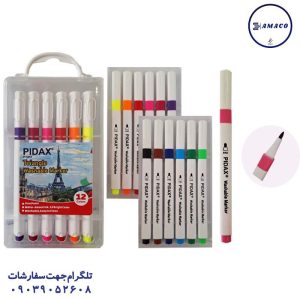 عکس نوشت افزار ماژیک نقاشی 12 رنگ کیفی کد 1212 پیداکس