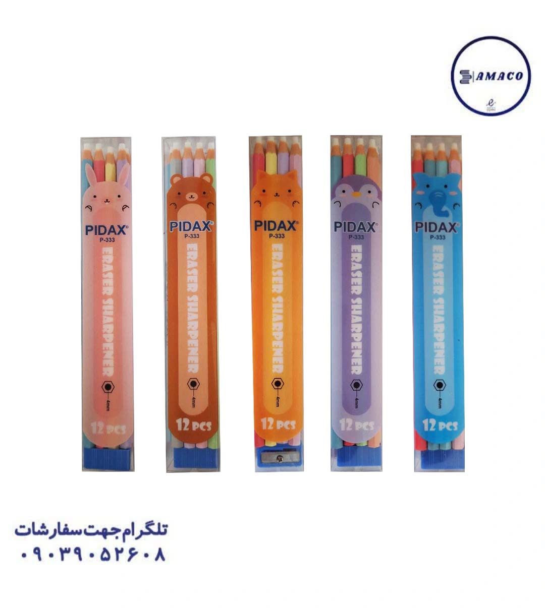 خرید پاکن مدادی+تراش بسته 12 عددی کد 333 پیداکس عکس تحریر فانتزی پاکن مدادی+تراش بسته 12 عددی کد 333 پیداکس