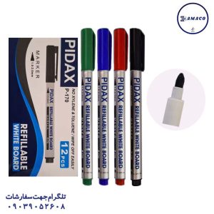 عکس نوشت افزار ماژیک وایت برد قلمی رنگ جور کد 170 پیداکس