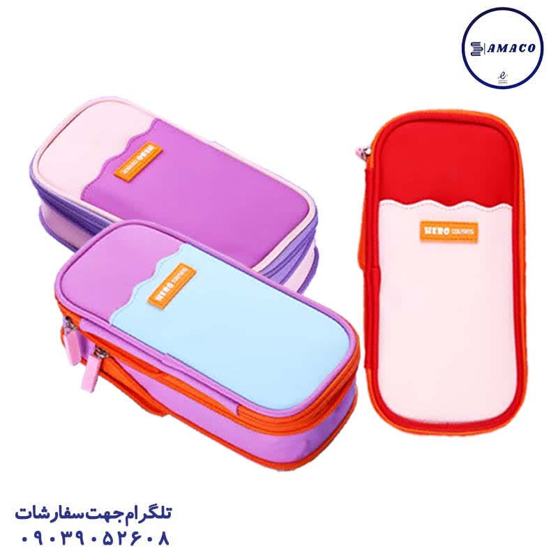 عکس جامدادی تبلتی و سیلیکونی جامدادی سیلیکونی پاستلی کد 7 هرو