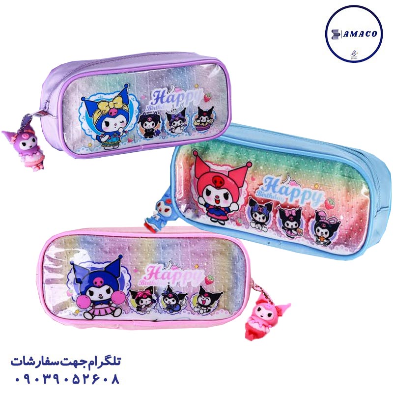 عکس کیف و جامدادی جامدادی پارچه ای فانتزی کد 24 هرو