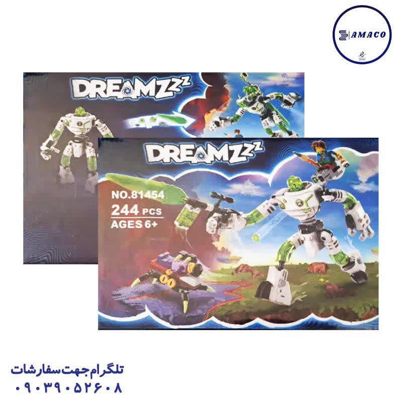 عکس بازی فکری لگو 244 قطعه طرح ربات کد 81454