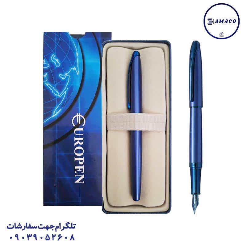 عکس خودنویس خودنویس رینگ بدنه آبی FP یوروپن