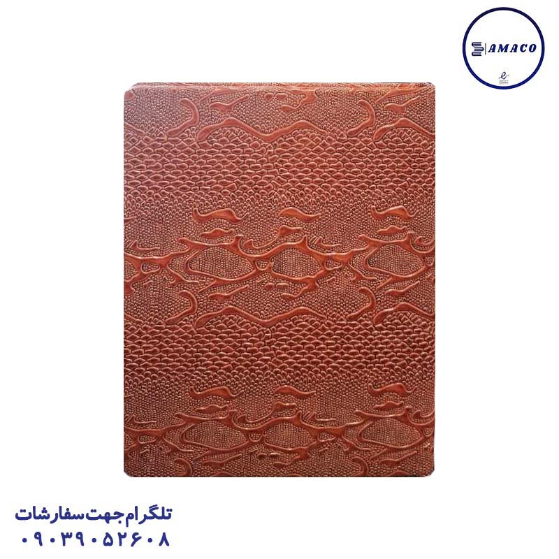 عکس ملزومات اداری سررسید وزیری چرم مهراد مسی 1405 فدک