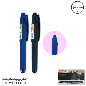 عکس نوشت افزار روان نویس کوتاه بدنه جیر 8021