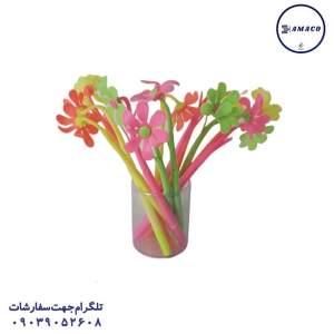 عکس نوشت افزار روان نویس طرح گل