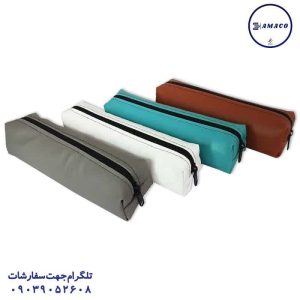 عکس سایر جامدادی  مکعبی تک زیپ چرمی