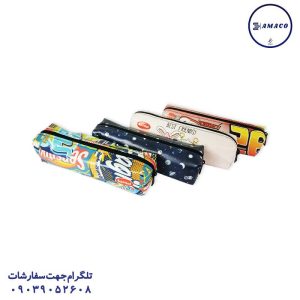 عکس جامدادی فانتزی جامدادی تک زیپ چرم طرحدار (240)