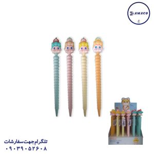 عکس نوشت افزار اتود فانتزی عروسکی سر سیلیکونی