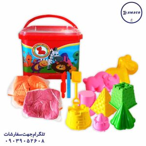 عکس خمیر بازی و شن جادویی خمیر شنی 500 گرمی 1088 آریا