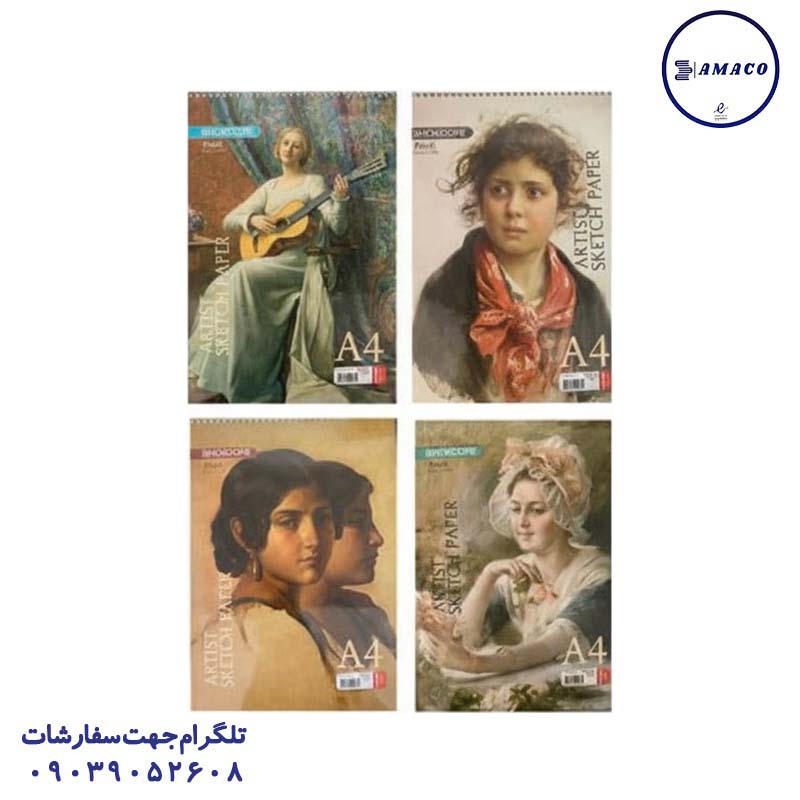 خرید دفتر طراحی A4 شکوفه عکس دفتر طراحی دفتر طراحی A4 شکوفه