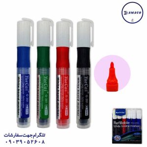 عکس نوشت افزار ماژیک وایت برد رنگ جور کپسولی کد 201