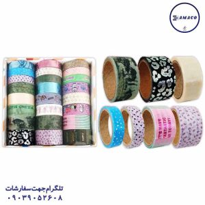 عکس چسب نواری چسب طرحدار 24 عددی
