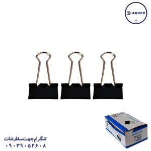 عکس ملزومات اداری گیره دوبل 32 میل 7114 DL