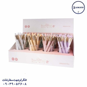 عکس نوشت افزار خودکار فشاری گیره طلایی اسمارت