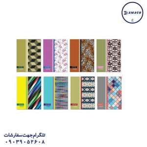 عکس دفتر سایز رحلی A4 دفتر 100 خطی رحلی کلاسیک جلد سخت فنری 312 آونگ