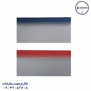 عکس ملزومات اداری پاکت نامه ملخی لب رنگی