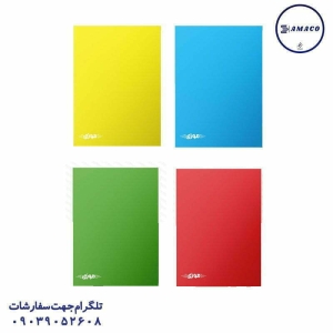 عکس دفتر ته چسب دفتر 50 نقاشی تکرنگ ته چسب موزی