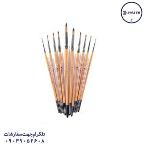 عکس لوازم هنری قلم مو گرد 1010 سایز 10 پارس آرتیست
