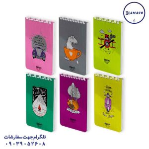 عکس دفترچه یادداشت 1.12 طلقی بالا باز شو 266 (114) الیپون