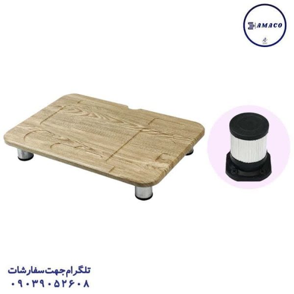 عکس ملزومات اداری زیر  مانیتوری چوبی 35*50 کایزر