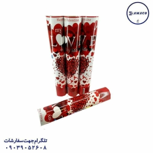 عکس لوازم جشن کاغذ پاش 30 سانت مدل قلب تولد