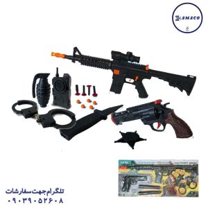 عکس اسباب بازی های پسرانه ست پلیس ام 16 روکارتی میلیتاری بیس آرمان فردا