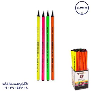 عکس نوشت افزار مداد مشکی چوب مشکی صدفی 20021 (15) وک