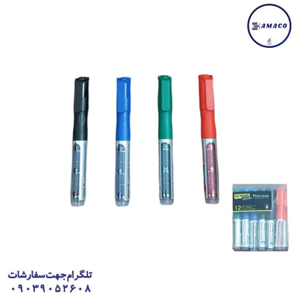 عکس نوشت افزار ماژیک وایت برد کپسولی 6500 6600 وک