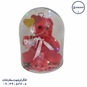 عکس لوازم مهدکودک فلاسک خرسی ریسه دار ولنتاین