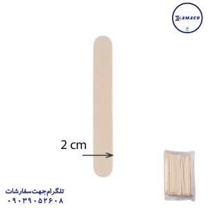عکس لوازم کمک آموزشی چوب بستنی سفید 2 سانت معمولی