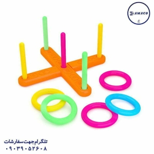 عکس اسباب بازی های عمومی حلقه پرتاب سلفونی رنگارنگ