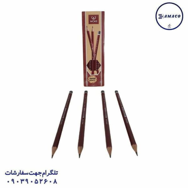 عکس نوشت افزار مداد مشکی شش گوش 20016 (20) وک