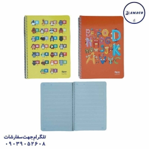 عکس دفتر فنری دفتر 60 چهارخط فنری 291 (72) الیپون