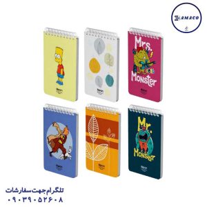 عکس دفترچه یادداشت 1.12 گلاسه فانتزی 262 (132) الیپون