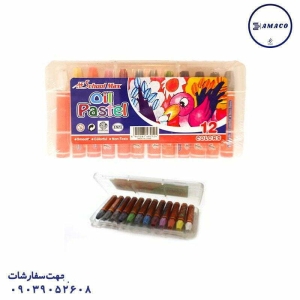 عکس پاستیل و آبرنگ پاستیل 12 طلقی اسکول مکس