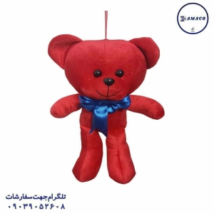 عکس اسباب بازی های دخترانه ** عروسک خرس ایستاده پاپیون دار آبی 2