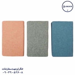 عکس سررسید و تقویم سررسید پارچه ای وزیری 1401 آماکو