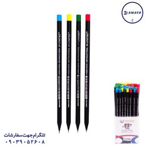 عکس نوشت افزار مداد مشکی چوب مشکی 20018 (15) وک