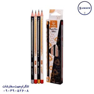 عکس مداد مداد مشکی سه گوش صدفی 20011 (20) وک