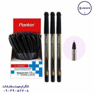 عکس نوشت افزار خودکار دکتر پنتر مشکی 50 عددی پنتر