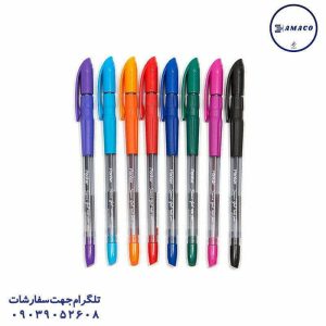 عکس نوشت افزار خودکار بدنه جیر 8 رنگ پنتر