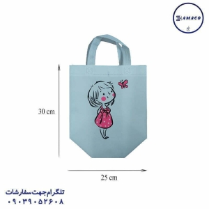 عکس لوازم جشن ساک کادویی سفید دختر و پروانه تیاک