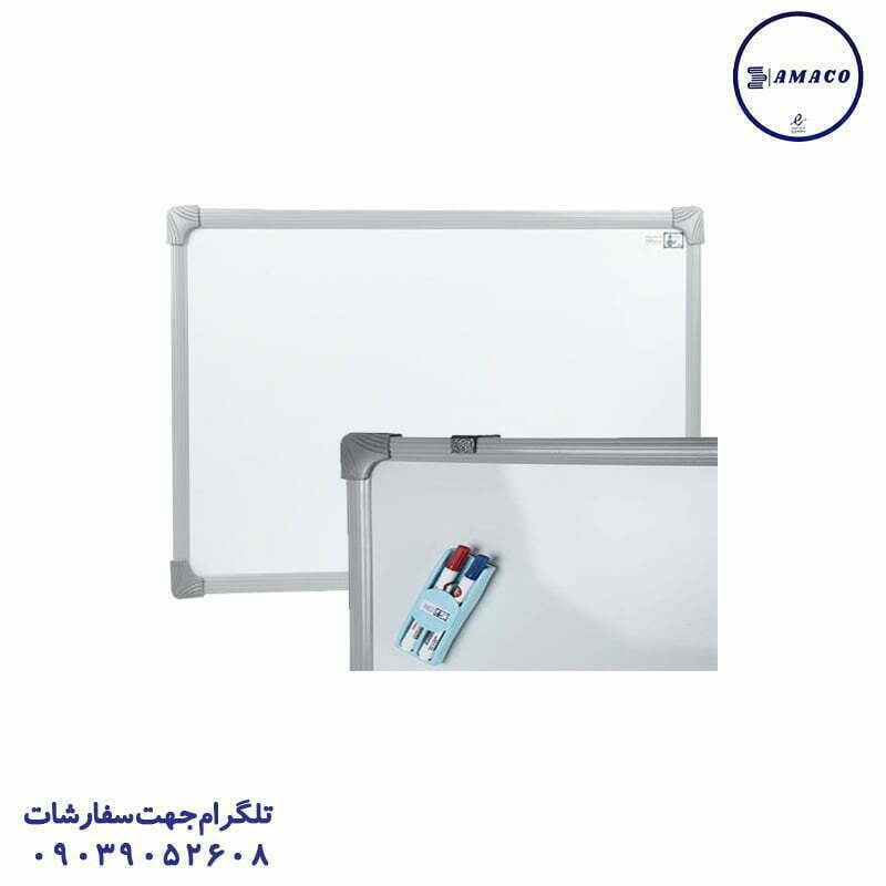 خرید تخته وایت مغناطیسی پریما 90*170 اس ام اس عکس تخته وایت برد / میز تحریر تخته وایت مغناطیسی پریما 90*170 اس ام اس
