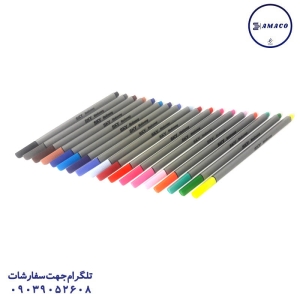 عکس نوشت افزار روان نویس نوک نمدی جعبه دار اسکای