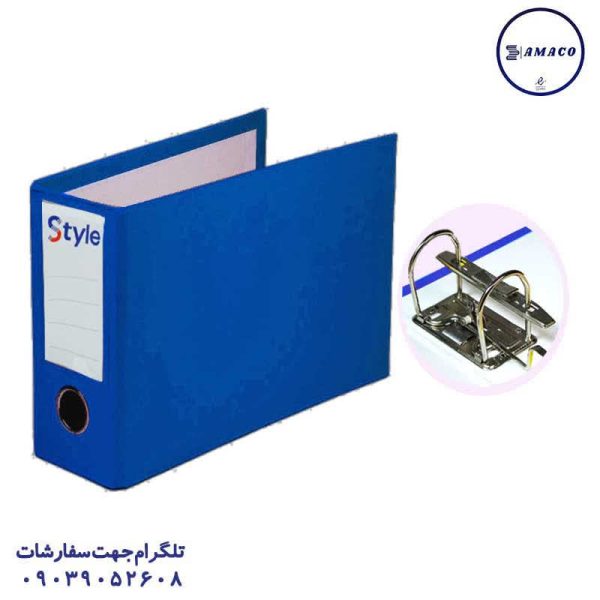 عکس ملزومات اداری زونکن ورنی کوچک آبی استایل