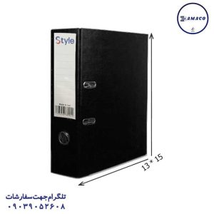 عکس ملزومات اداری زونکن ورنی کوچک مشکی تیگل دار استایل